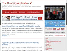 Tablet Screenshot of disabilityapplicationservices.com